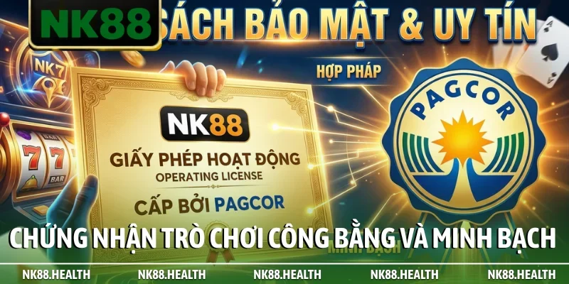 Chứng nhận trò chơi công bằng và minh bạch