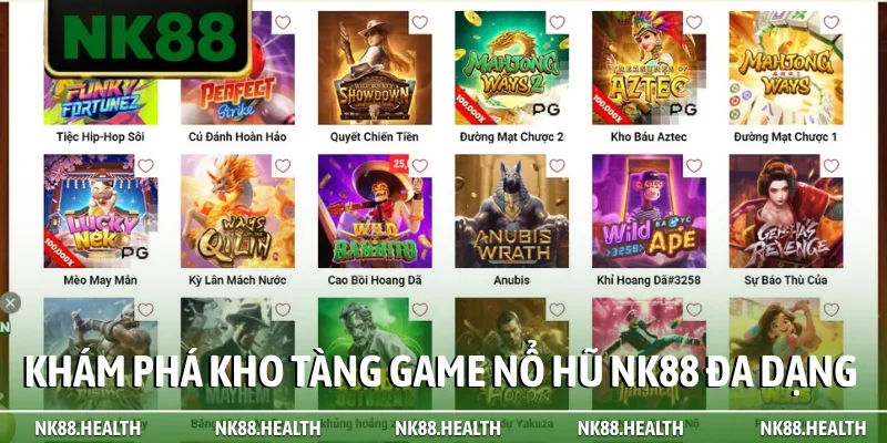 Khám phá kho tàng game Nổ Hũ NK88 đa dạng